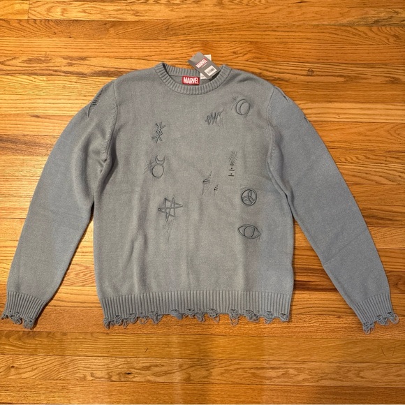 Marvel Agatha All Along TV Series Billy Distressed Men’s Sweater Pullover Medium